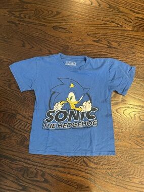 Sonic the Hedgehog Blue Short-Sleeve Kids Graphic Tee